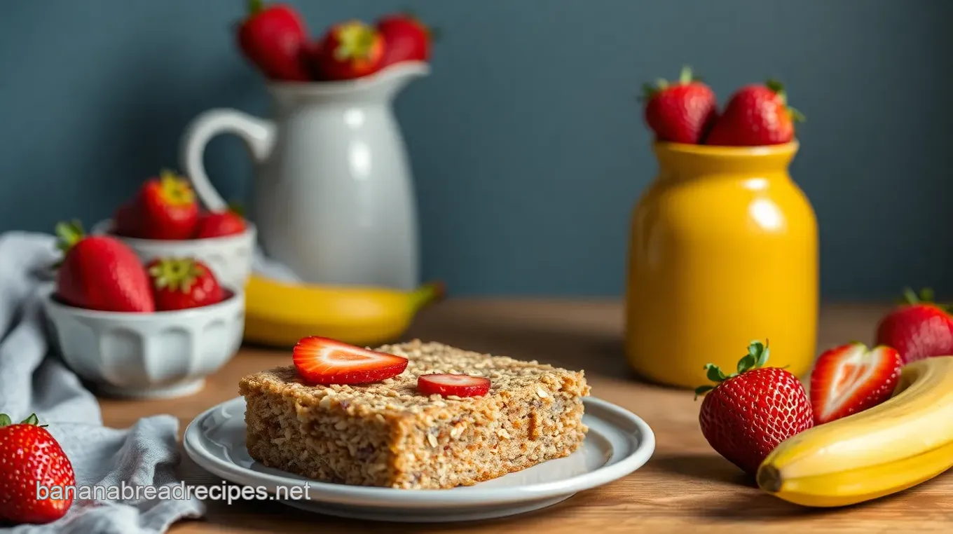 Strawberry Banana Oat Cake