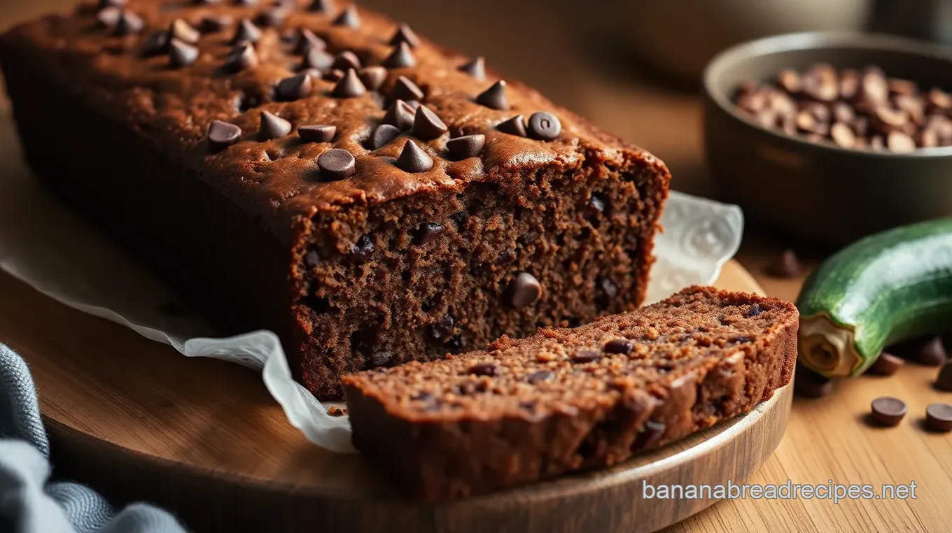 Decadent Chocolate Chip Zucchini Bread