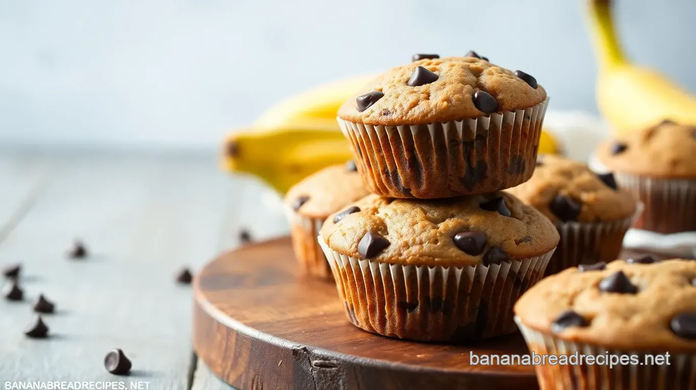 Decadent Chocolate Chip Banana Muffins