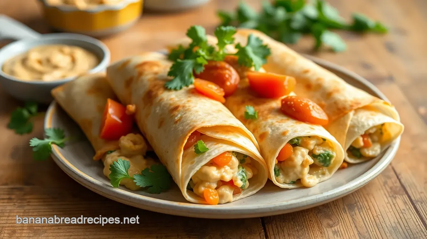 Creamy Veggie Roll-Ups in Soft Tortillas