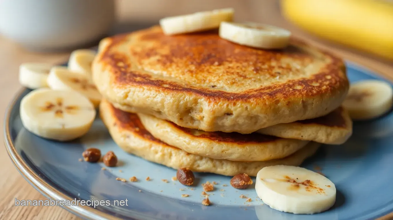 Fluffy Banana Bread Pancakes - Easy & Quick Delicious Banana Bread Pancakes