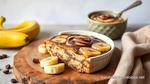 Bake Banana Dessert with Rich Chocolate Swirls