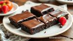 Bake Chocolate Brownies with Ganache Topping