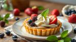 Bake Fruit Tart with Creamy Pastry Delight