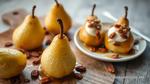 Bake Pears with Maple Pecan Delight