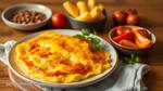 Cooked Fluffy Omelette Easy Breakfast Delight