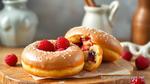 Bake Soft Donuts Filled with Fruity Goodness