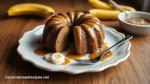 Bake Banana Bundt Cake with Rich Toffee Sauce