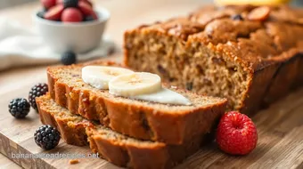 Bake Banana Bread with Sweet Mixed Fruits