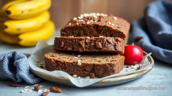 Bake Banana Oat Cocoa Bread Delightfully