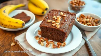 Bake Chocolate Banana Bread with Nuts