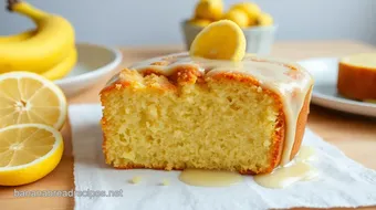 Bake Lemon Banana Cake with Tropical Flavor