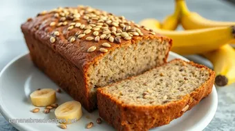 Bake Moist Banana Bread with Seed Topping