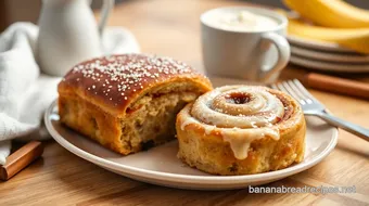 Bake Banana Bread Cinnamon Rolls for Breakfast