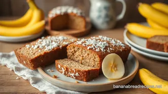 Bake Coconut Banana Bread with Tropical Flavor