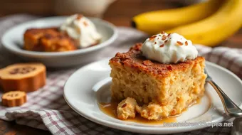 Bake Banana Bread Pudding - Comforting Dessert