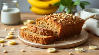 Bake Banana Oat Bread - Healthy & Easy