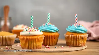 Bake Fun Birthday Cupcakes with Sprinkles