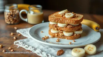 Quick Banana Sandwich with Nutty Goodness