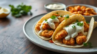 Fried Fish Tacos with Creamy Flavorful Sauce