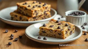 Bake Banana Bars with Dark Chocolate Chips