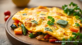 Quick Vegetable Omelette with Fresh Veggies