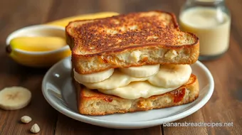 Toast Banana Butter Sandwich in 10 Minutes