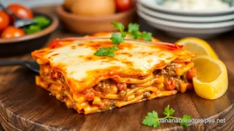 Bake Cheesy Beef Lasagna Delight in 75 Min