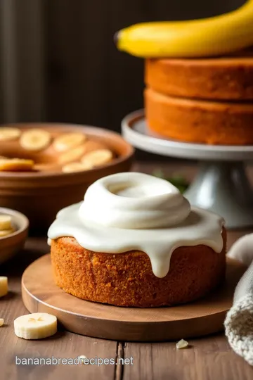 Banana Flour Cake presentation