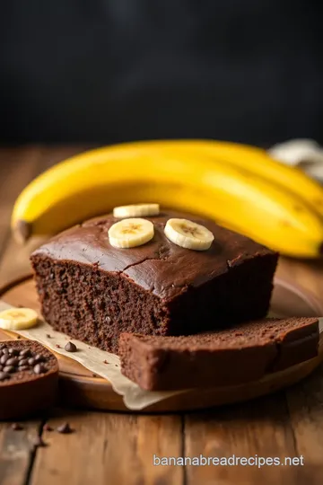 Bake Chocolate Banana Delightful Bread: A Sweet Treat presentation