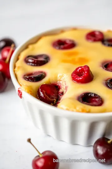 Clafoutis - A Custardy French Dessert presentation