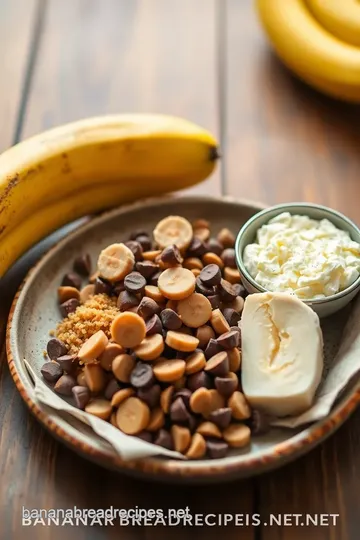 Deliciously Moist Chocolate Chip Banana Bread ingredients