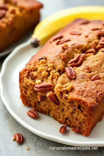 Pecan Banana Bread presentation