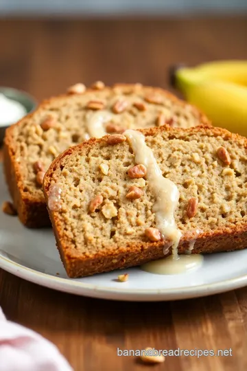 Banana Nut Whole Wheat Bread presentation