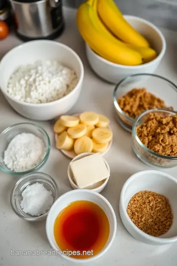 Caramelized Banana Bread Topping ingredients