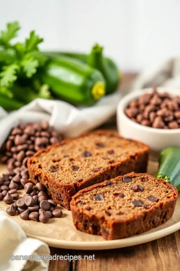 Decadent Chocolate Chip Zucchini Bread ingredients