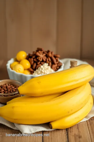 Classic Overripe Banana Bread ingredients