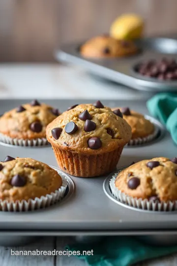 Decadent Banana Chocolate Chip Muffins steps