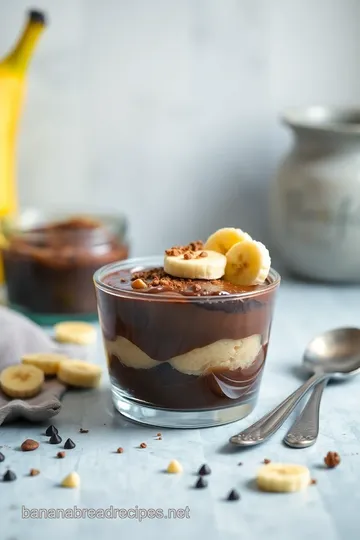 Decadent Chocolate Banana Delight presentation