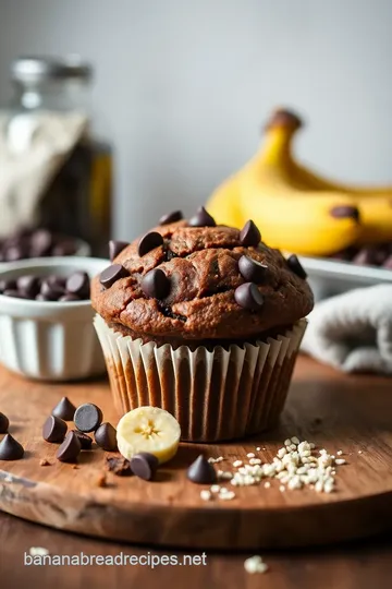 Decadent Chocolate Chip Banana Muffins ingredients