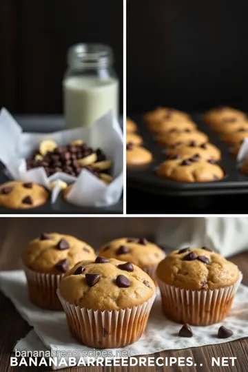 Decadent Chocolate Chip Banana Muffins steps