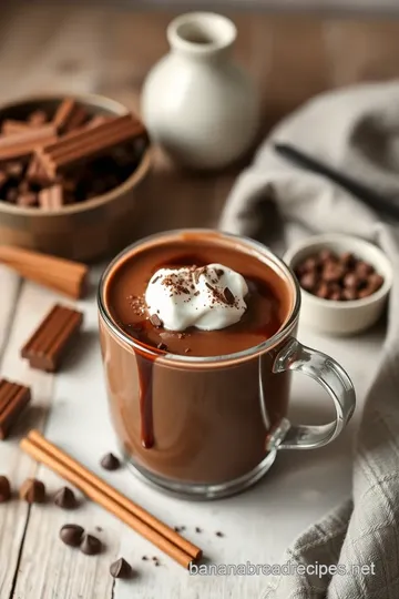 Hot Chocolate with Dark Chocolate Indulgence presentation