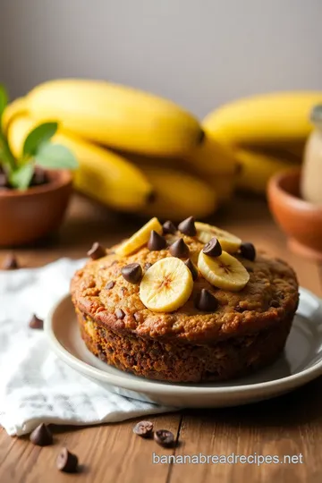 Bake Banana Chocolate Chip Delight presentation