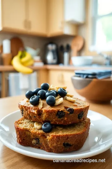 Banana Nut Bread with Blueberries steps