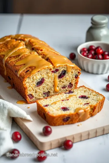 Delicious Orange Glazed Cranberry Bread presentation