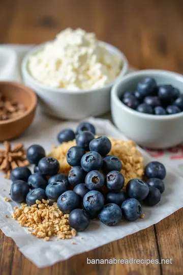 Bake Blueberry Crumble Bars ingredients