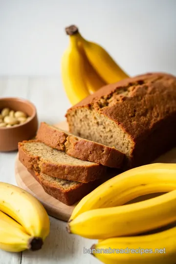 Classic Moist Banana Bread with Ripe Bananas presentation