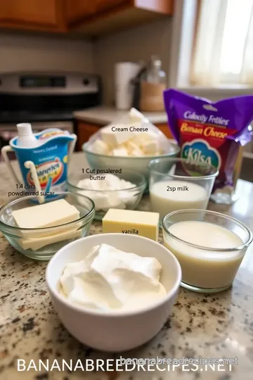 Easy Cream Cheese Frosting for Banana Bread ingredients