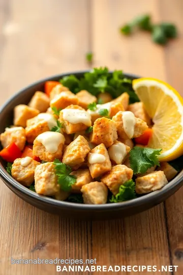 Sautéed Chicken Salad with Creamy Dressing ingredients
