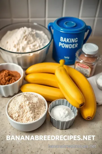 Delicious Banana Bread Pancakes ingredients
